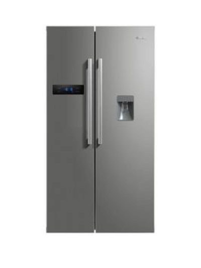 Swan Sr70110S 90Cm American-Style Double Door Fridge Freezer With Water Dispenser - Silver Swan Sr70110S 90Cm American-Style Double Door Fridge Freezer With Water Dispenser - Silver